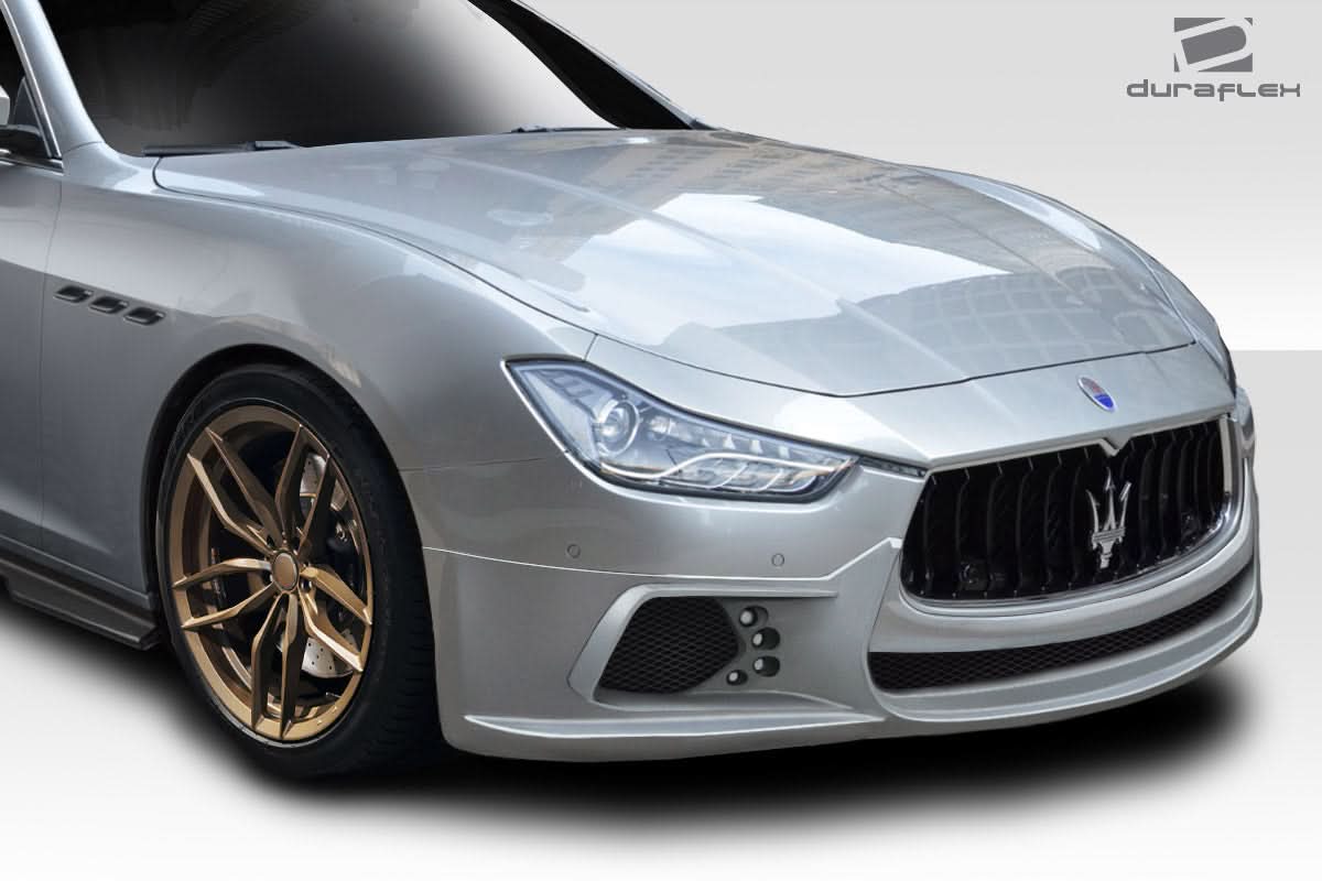 2014-2017 Maserati Ghibli W-1 Style Front Lip Spoiler - FRP
