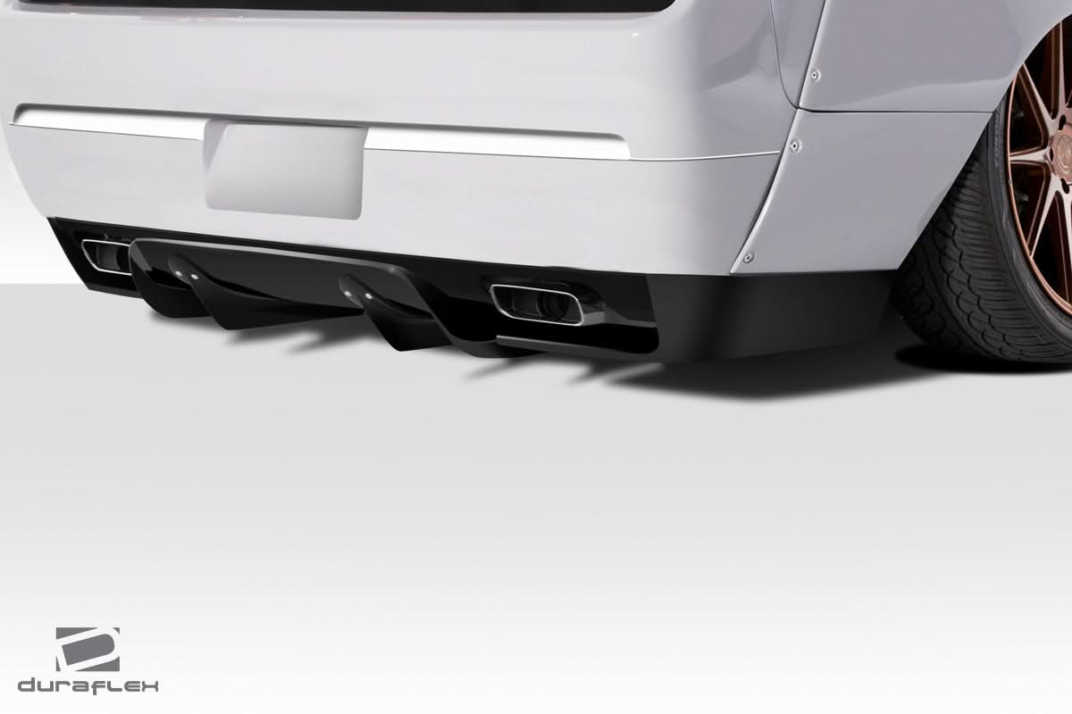 2008-2014 Dodge Challenger Circuit Style Rear Diffuser - 3 Piece - FRP