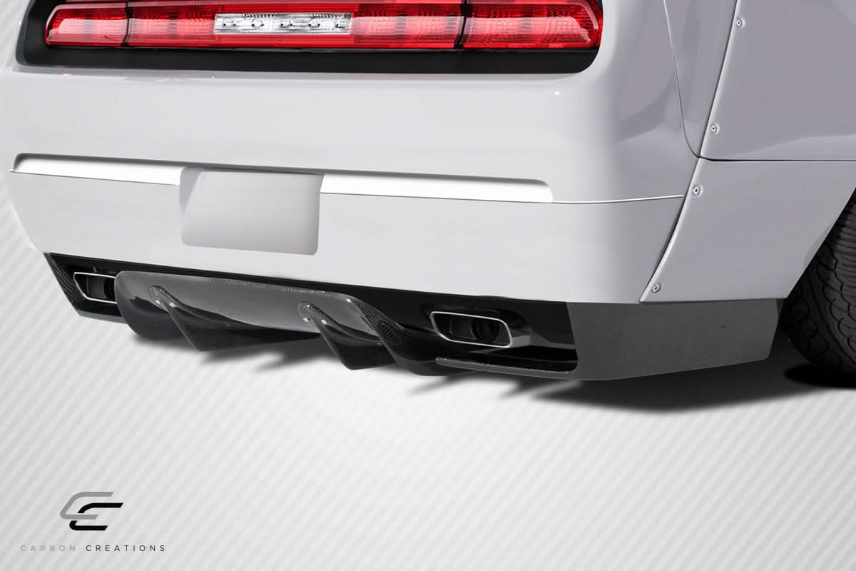 2008-2014 Dodge Challenger Circuit Style Rear Diffuser - 3 Piece