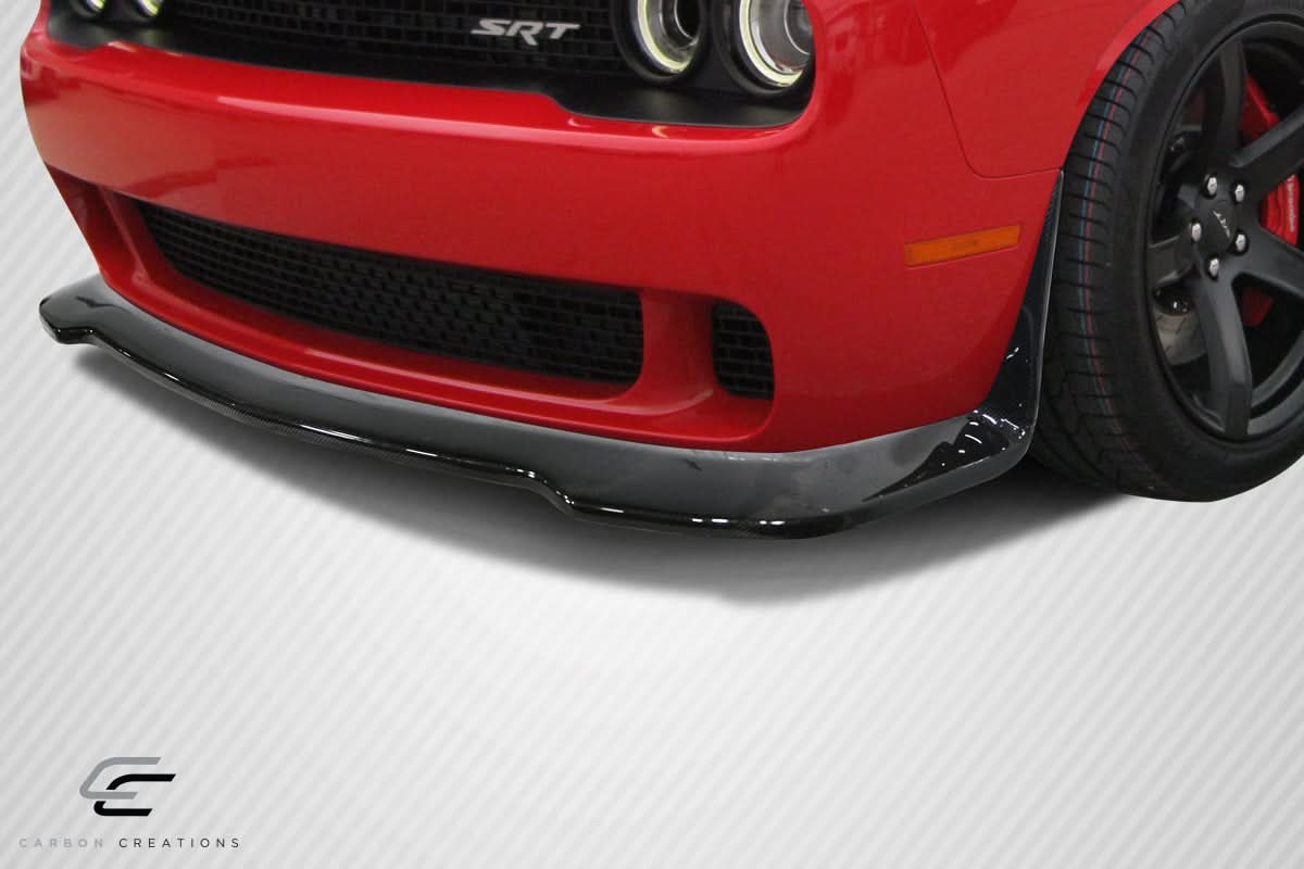 2008-2023 Dodge Challenger Hellcat Look Front Lip - Carbon Fiber