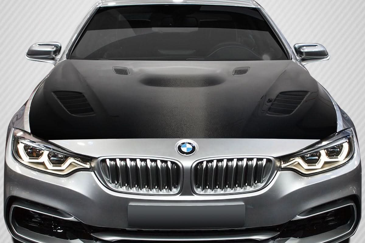 2012-2018 BMW 3 Series F30 / 2014-2020 4 Series F32 Victory Style Hood - Dry Carbon