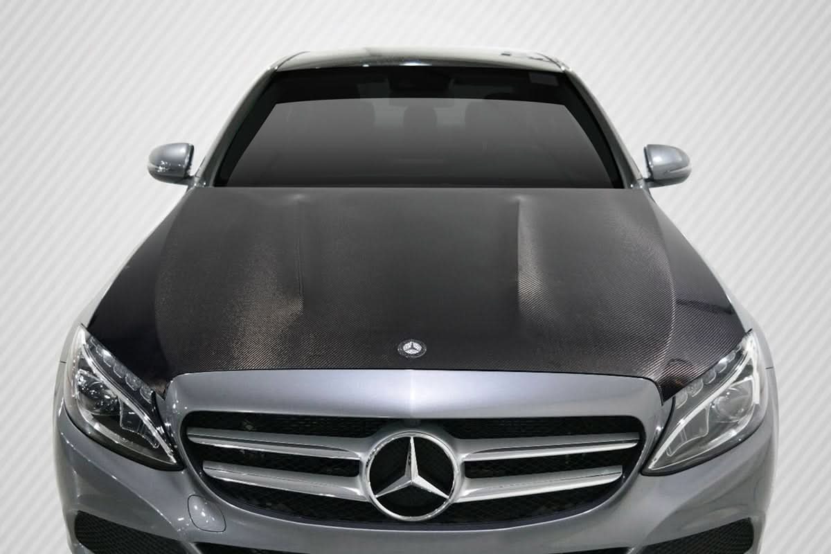 2015-2021 Mercedes C Class C63 Look Hood - Carbon Fiber
