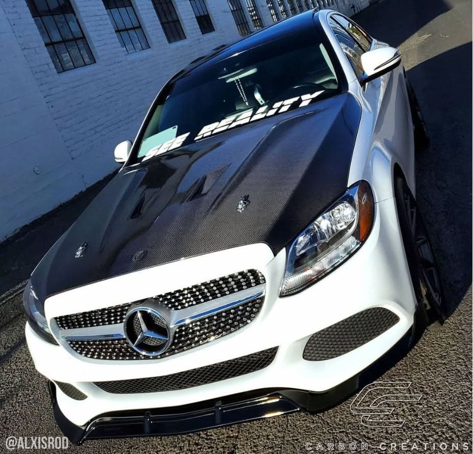 2015-2021 Mercedes C Class W205 Black Series Look Hood - Dry Carbon