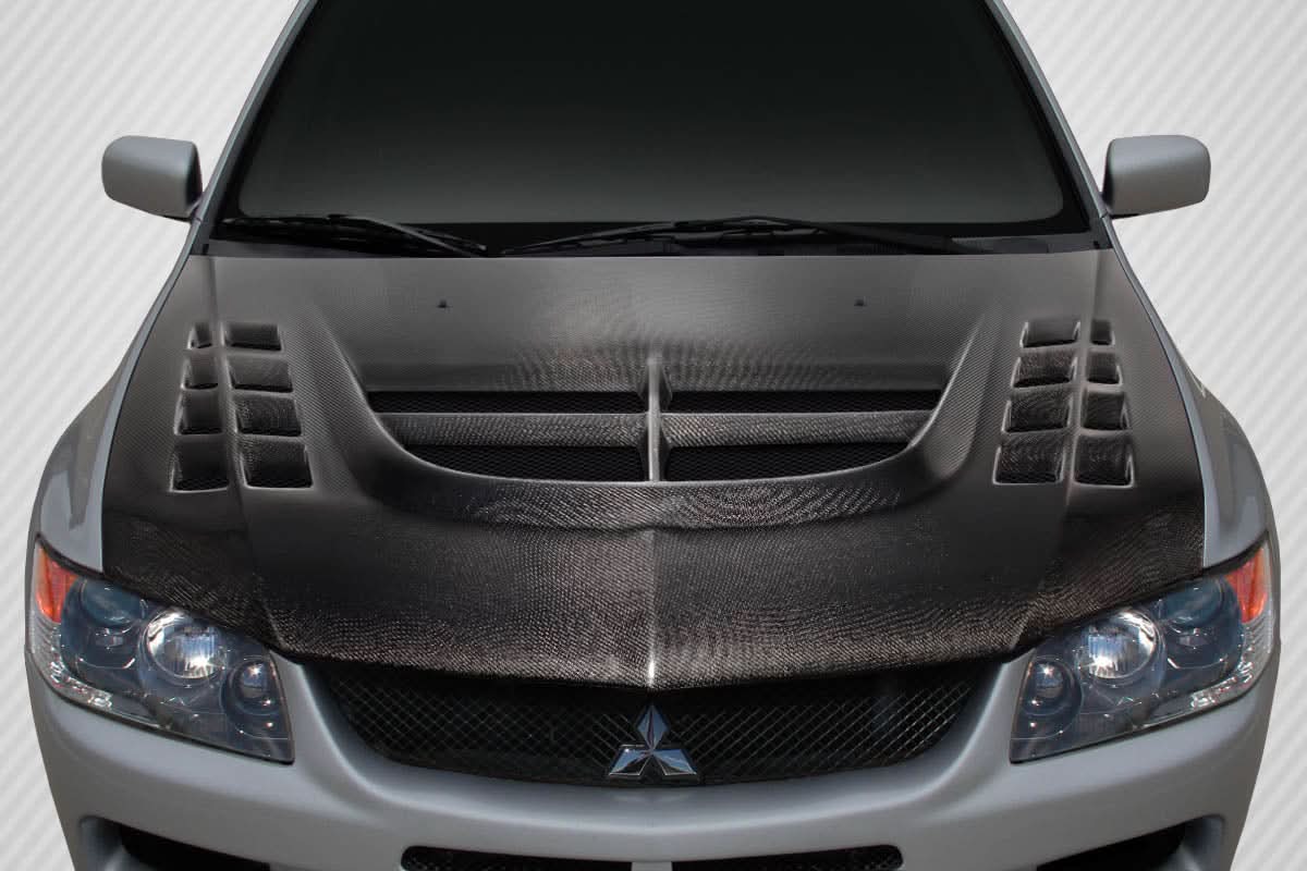 2003-2006 Mitsubishi Lancer Evolution 8 9 VT-X Style Hood - Carbon Fiber
