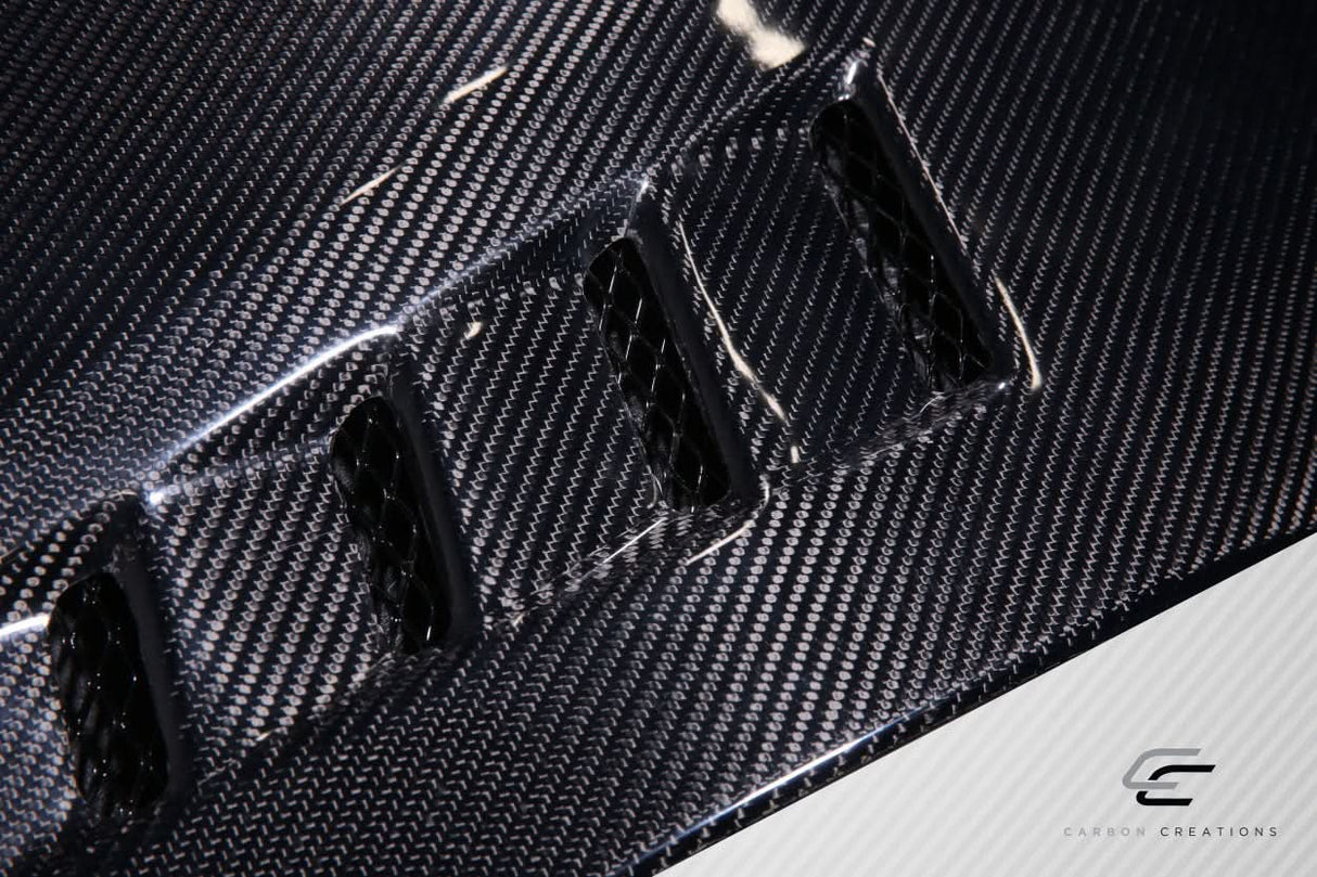 2008-2017 Mitsubishi Lancer DriTech Race Style Hood - Carbon Fiber