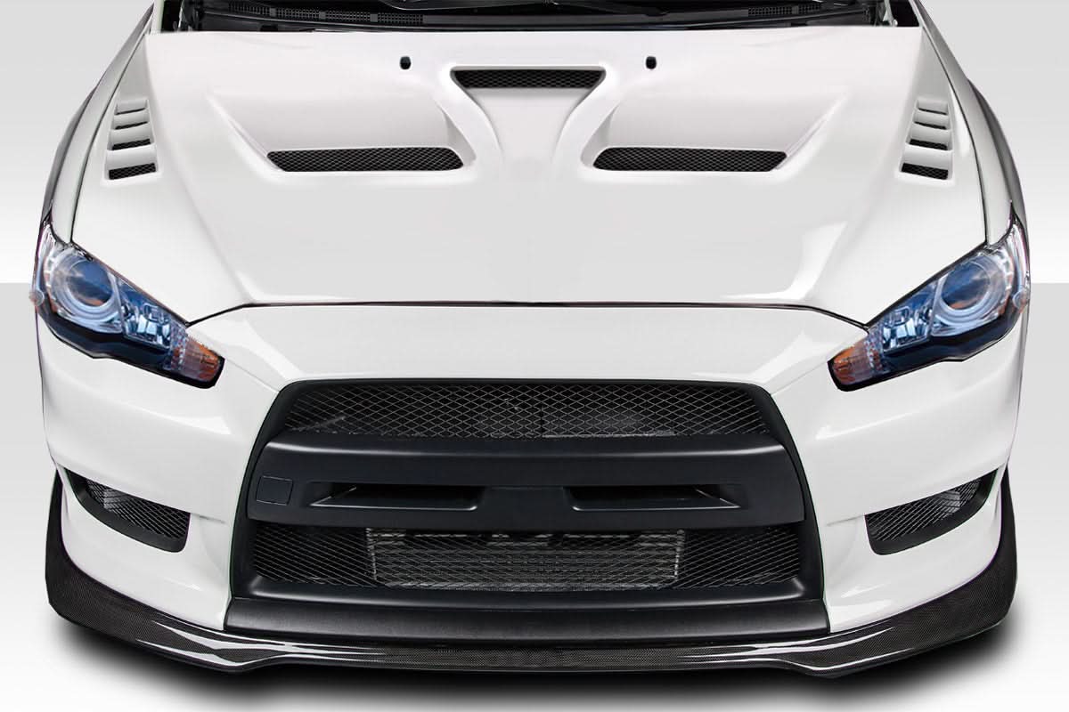2008-2017 Mitsubishi Lancer Race Style Hood - 1 Piece - FRP