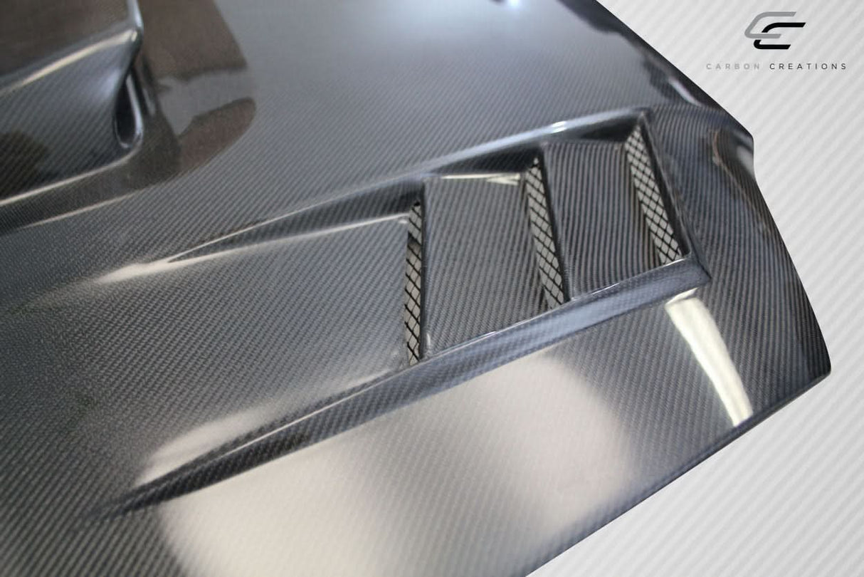2004-2005 Subaru Impreza WRX STI TS-1 Style Hood - Carbon Fiber