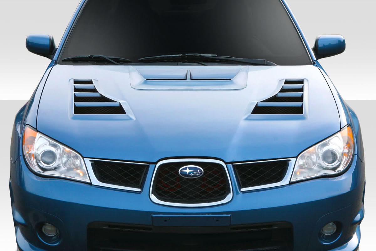 2006-2007 Subaru Impreza WRX STI TS-1 Style Hood - 1 Piece - FRP
