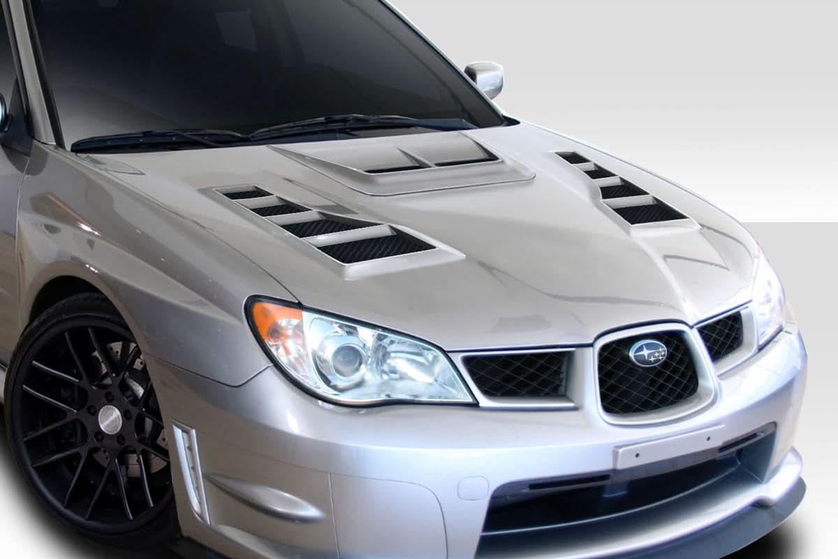 2006-2007 Subaru Impreza WRX STI TS-1 Style Hood - 1 Piece - FRP