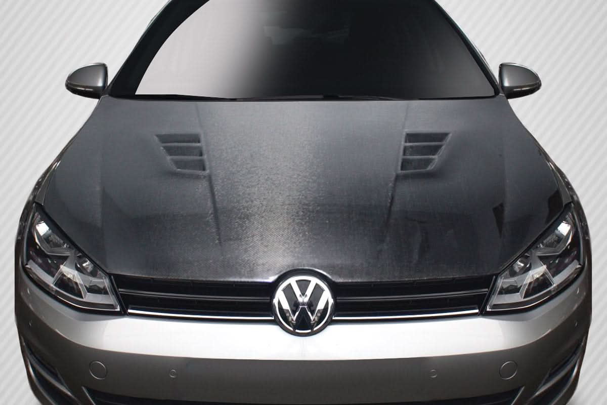 2010-2014 Volkswagen Golf GTI / Jetta Sportwagen Regulator Hood - Carbon Fiber