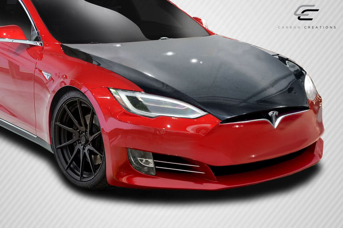 2016.5-2021.5 Tesla Model S DriTech OEM Look Hood - Dry Carbon