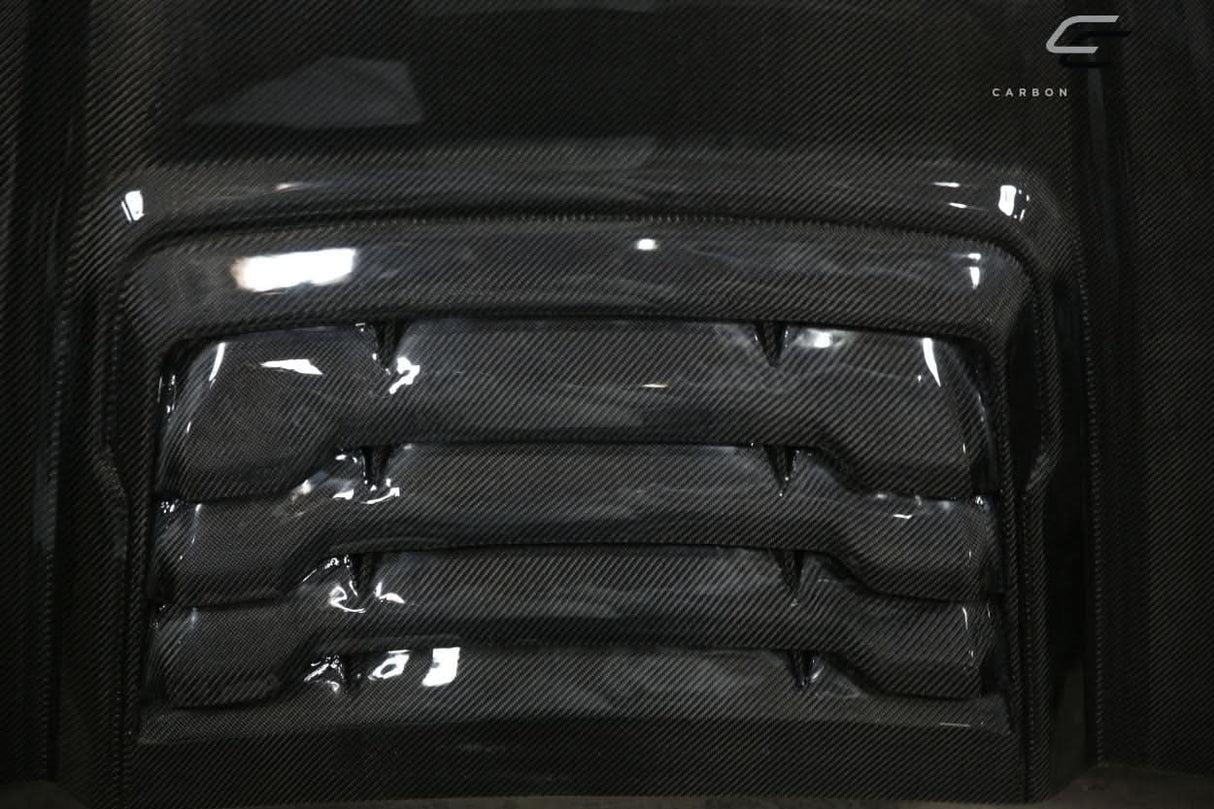 1999-2007 Ford Super Duty Raptor Look Hood - Carbon Fiber