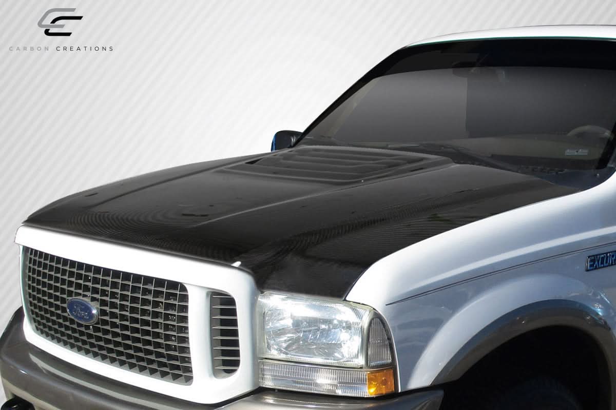 1999-2007 Ford Super Duty Raptor Look Hood - Carbon Fiber