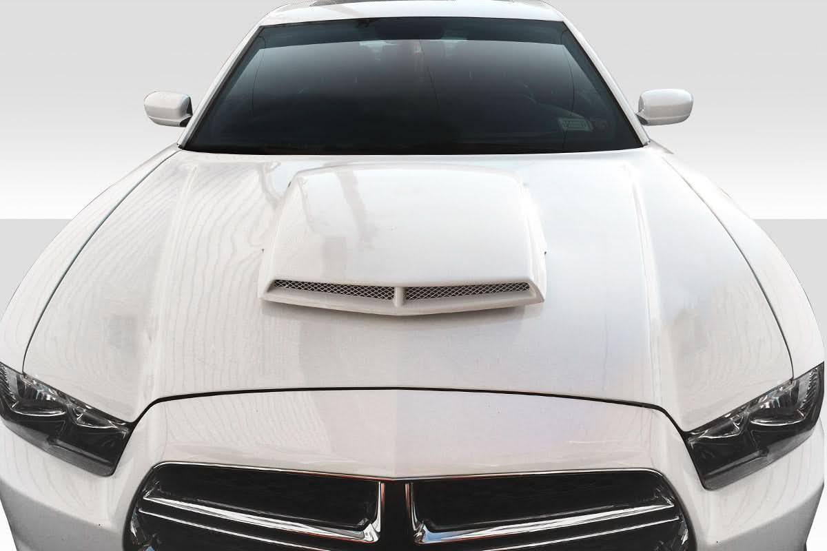 2011-2014 Dodge Charger TA Look Hood - 1 Piece - FRP