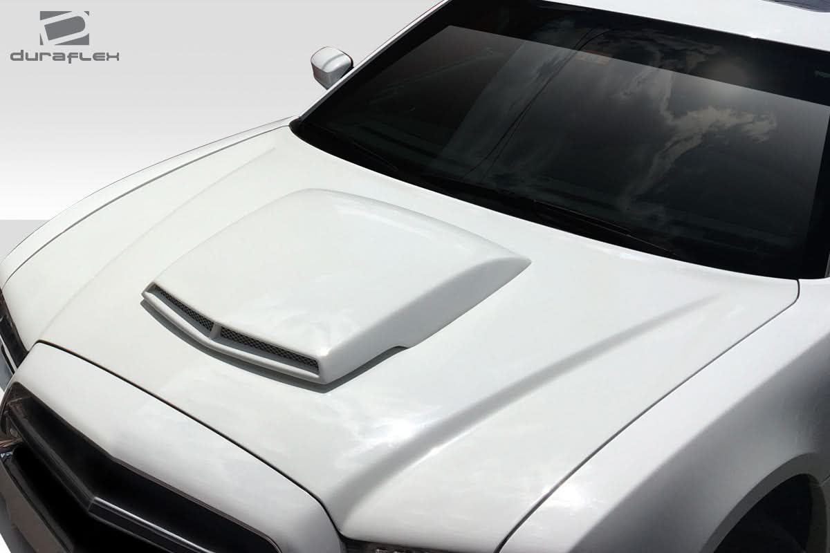 2011-2014 Dodge Charger TA Look Hood - 1 Piece - FRP