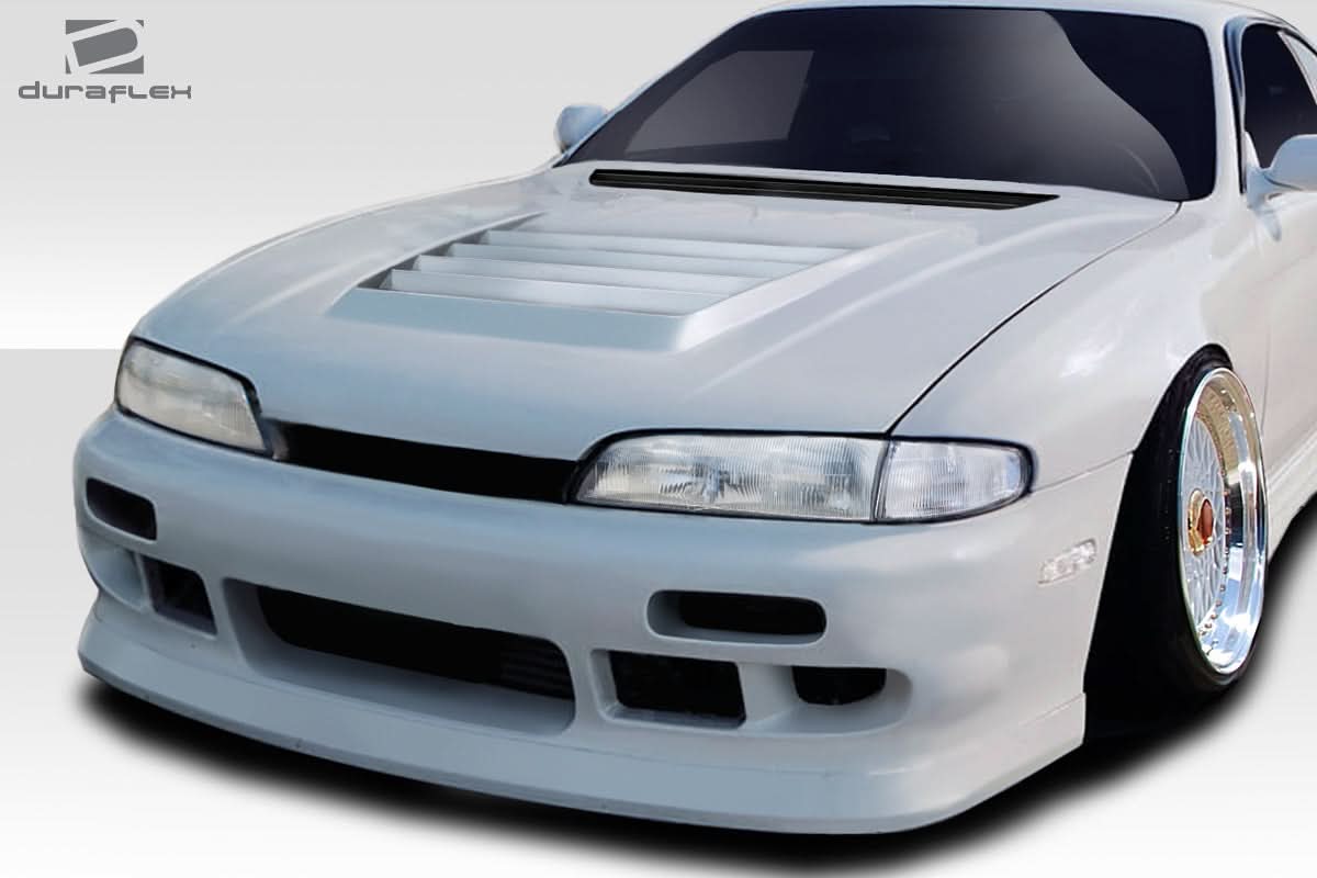 1995-1996 Nissan 240SX D-Spec Style Hood - 1 Piece - FRP