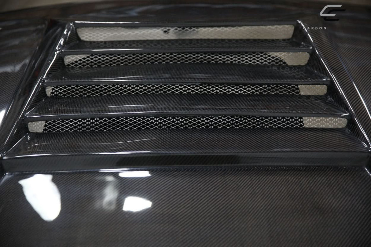 1995-1996 Nissan 240SX D-Spec Style Hood - Carbon Fiber