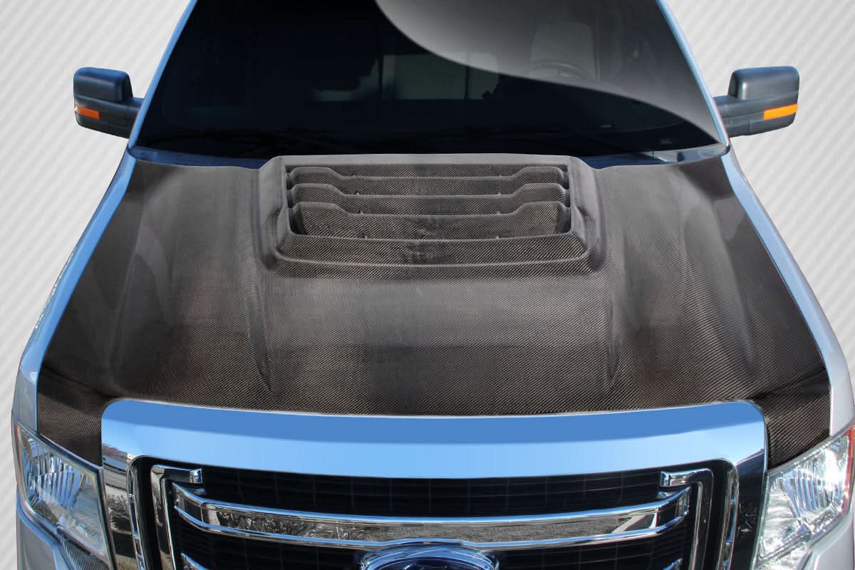 2009-2014 Ford F-150 Raptor Look Hood - Carbon Fiber