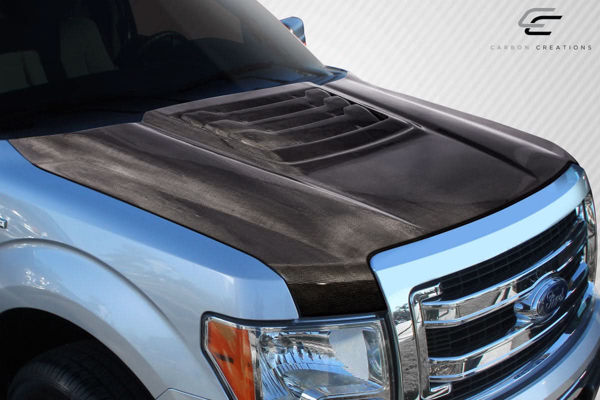 2009-2014 Ford F-150 Raptor Look Hood - Carbon Fiber