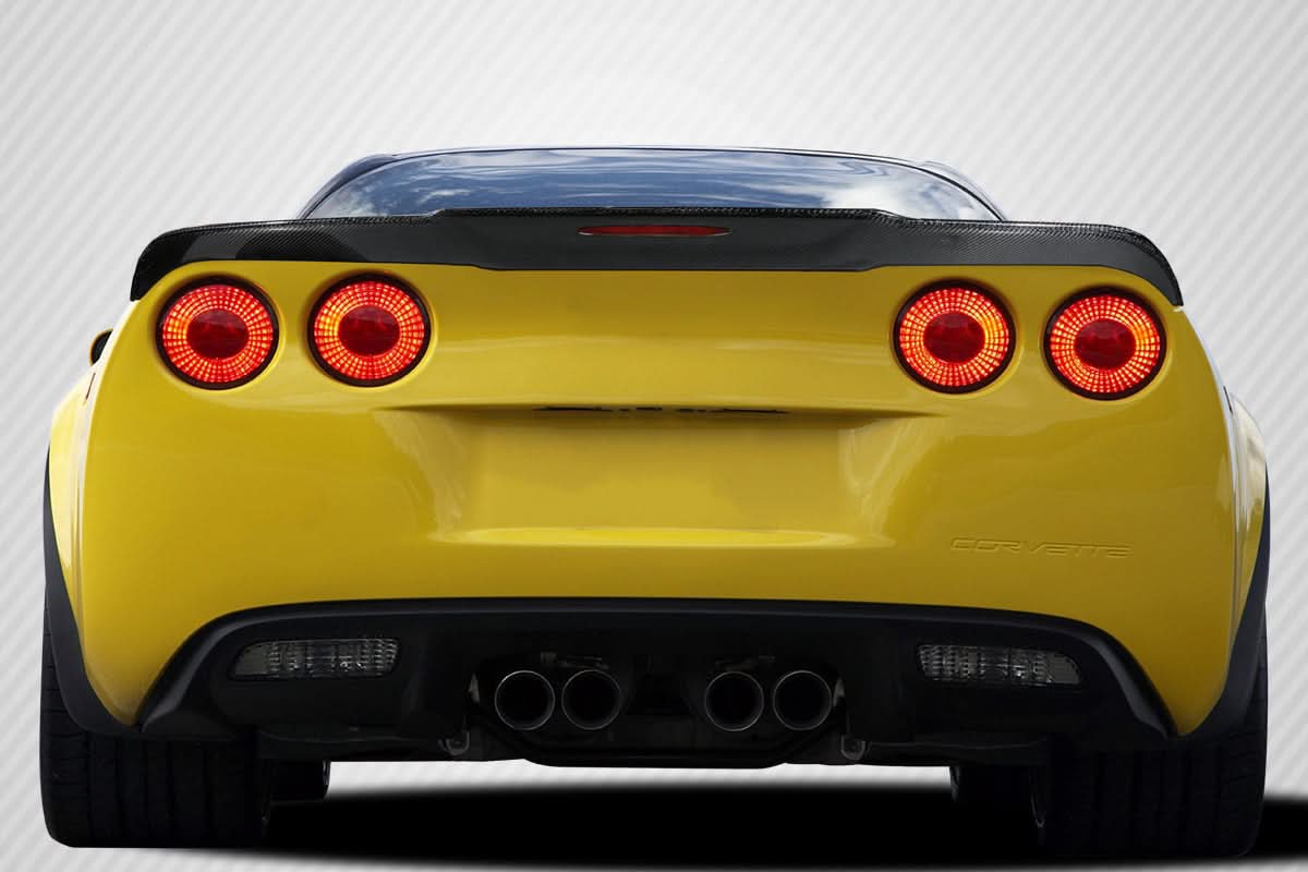2005-2013 Chevrolet Corvette C6 Champ Style Rear Wing Spoiler - Carbon Fiber