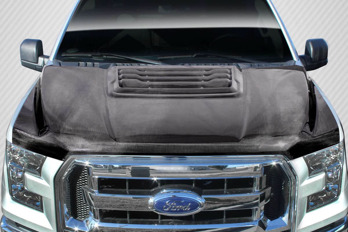2015-2020 Ford F-150 Raptor Look Hood - Carbon Fiber