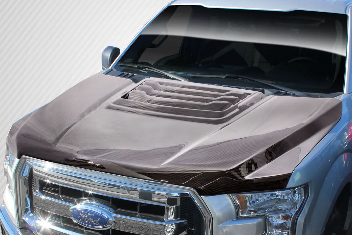 2015-2020 Ford F-150 Raptor Look Hood - Carbon Fiber
