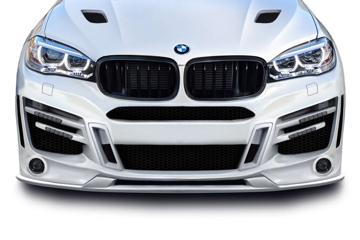 2015-2019 BMW X6 AF-1 Style Front Lip Splitter - FRP