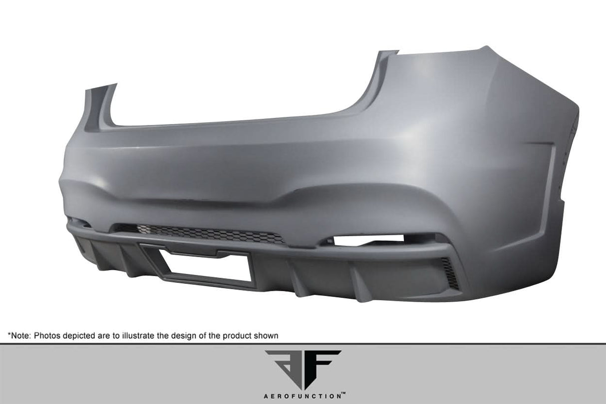 2015-2019 BMW X6 AF-1 Style Rear Bumper - FRP