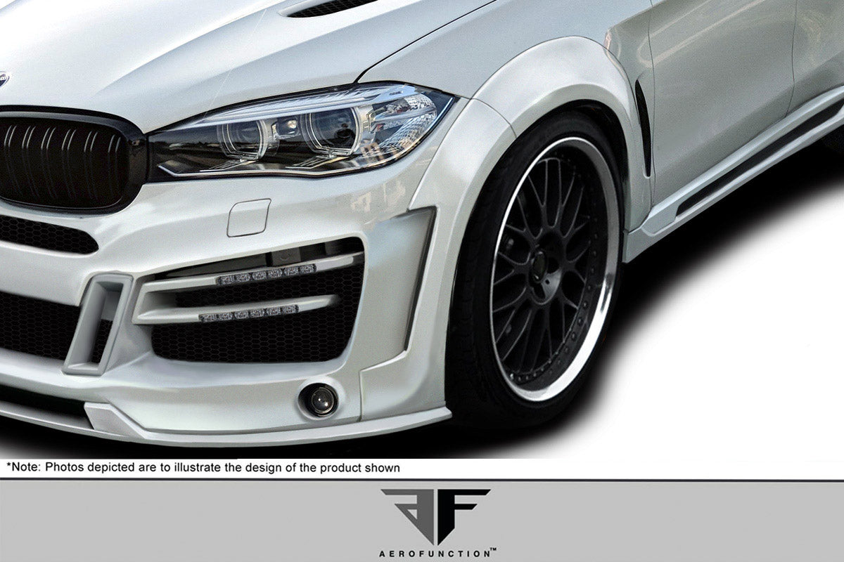 2015-2019 BMW X6 F16 / X6M F86 AF-1 Style Front Fender Flares - Polyurethane