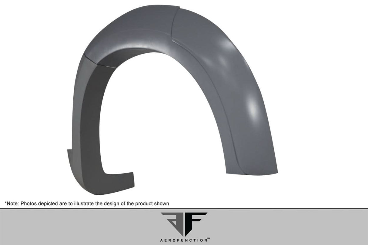 2015-2019 BMW X6 AF-1 Style Rear Fender Flares - Polyurethane