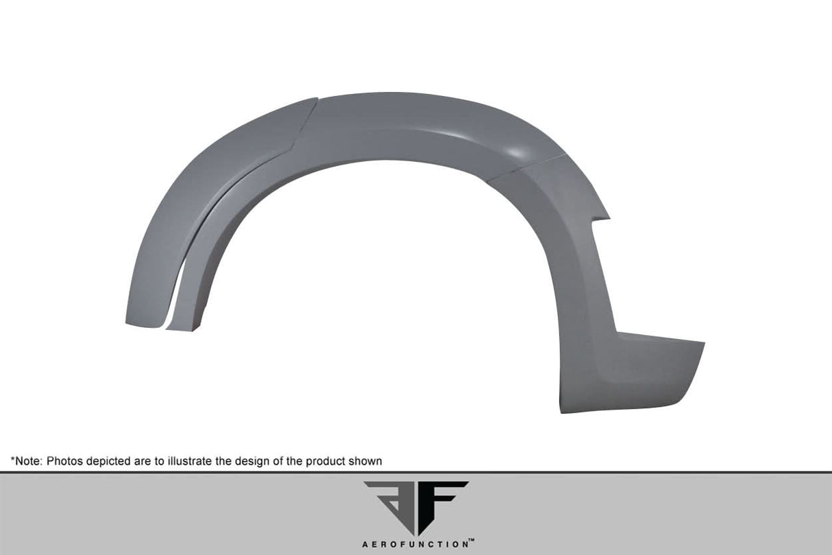 2015-2019 BMW X6 AF-1 Style Rear Fender Flares - Polyurethane