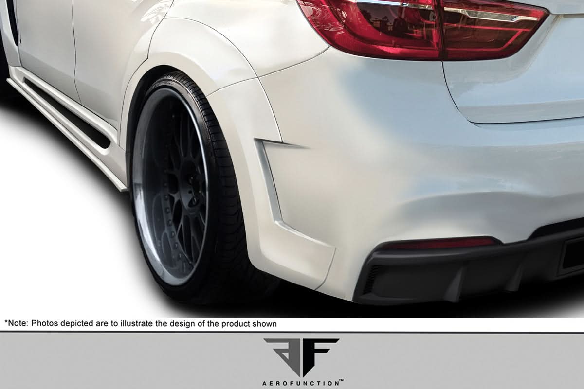 2015-2019 BMW X6 AF-1 Style Rear Fender Flares - Polyurethane