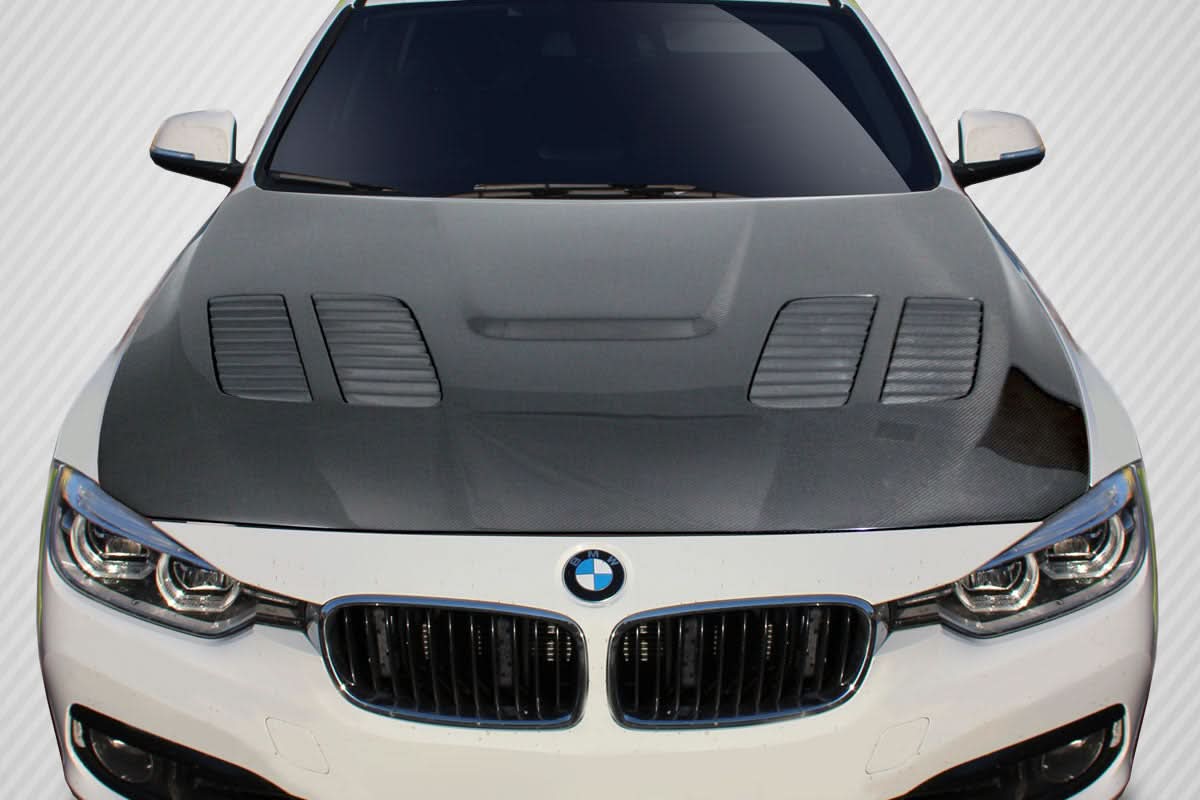 2012-2018 BMW 3 Series F30 / 2014-2020 4 Series F32 GTR Style Hood - Carbon Fiber