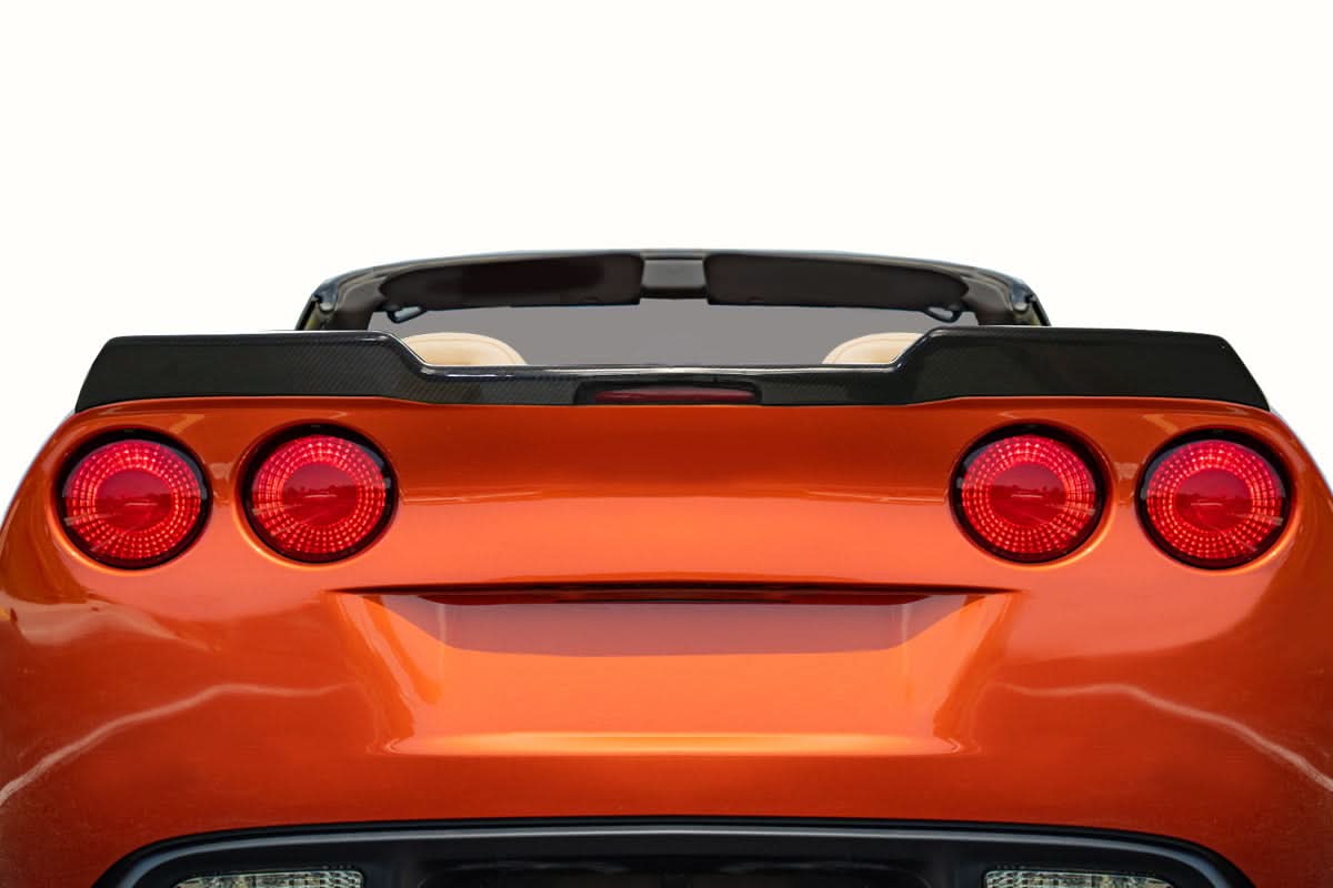 2005-2013 Chevrolet Corvette C6 DriTech Style Wickerbill Rear Wing Spoiler - Carbon Fiber