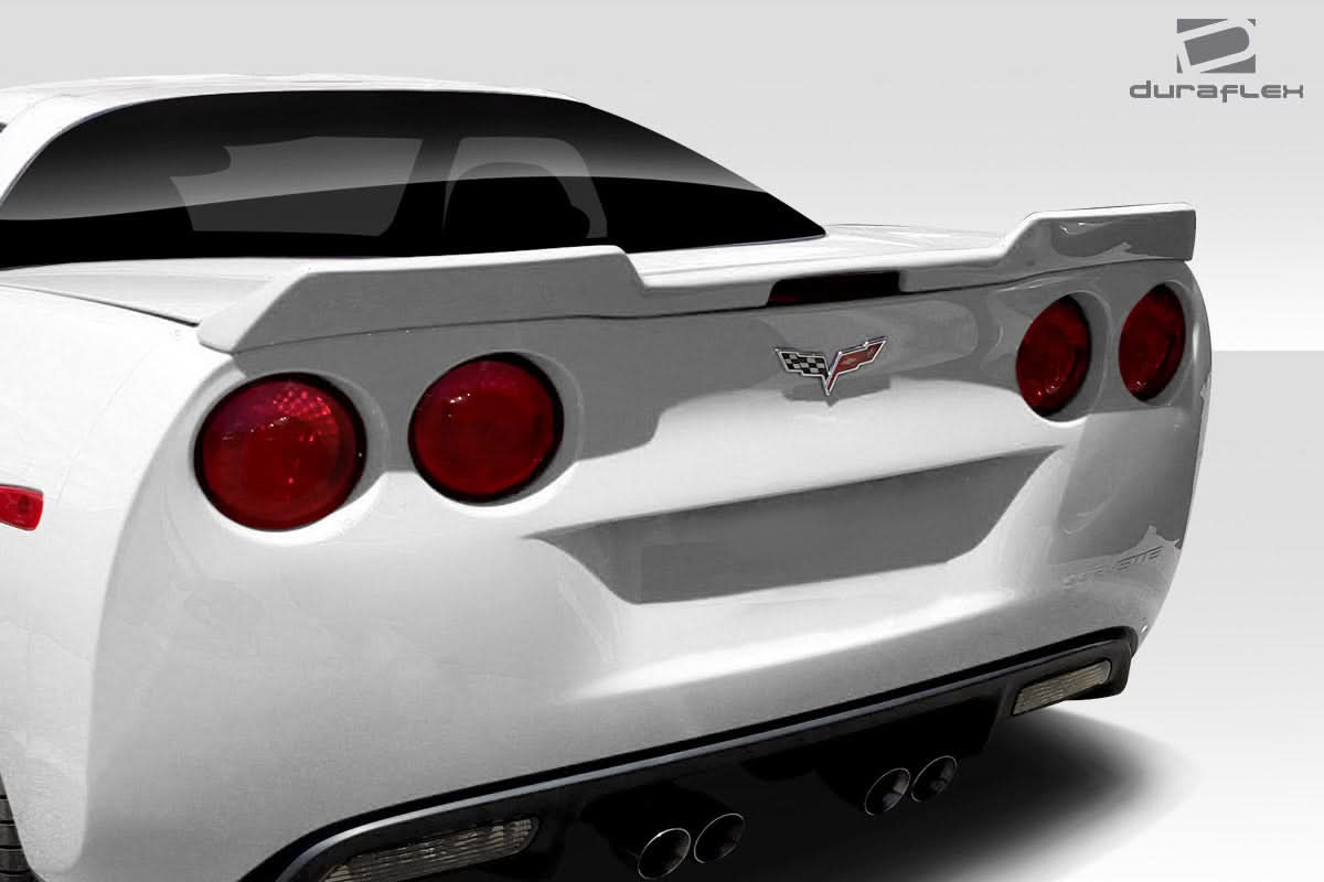 2005-2013 Chevrolet Corvette C6 Wickerbill Style Rear Wing Spoiler - FRP