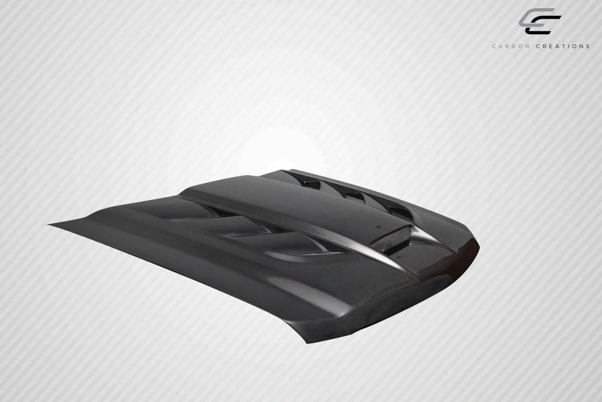 2014-2015 Chevrolet Silverado Viper Look Hood - Carbon Fiber