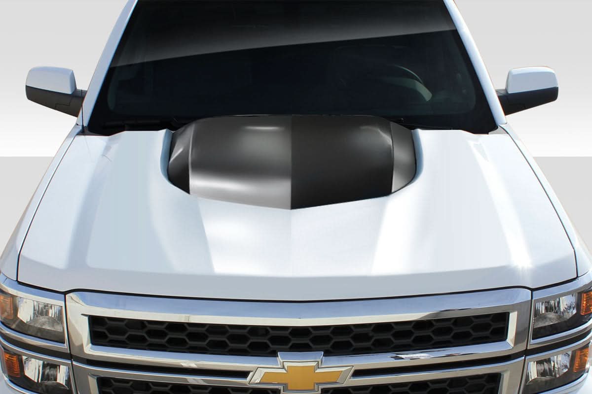 2014-2015 Chevrolet Silverado ZL1 V2 Style Hood - 1 Piece - FRP
