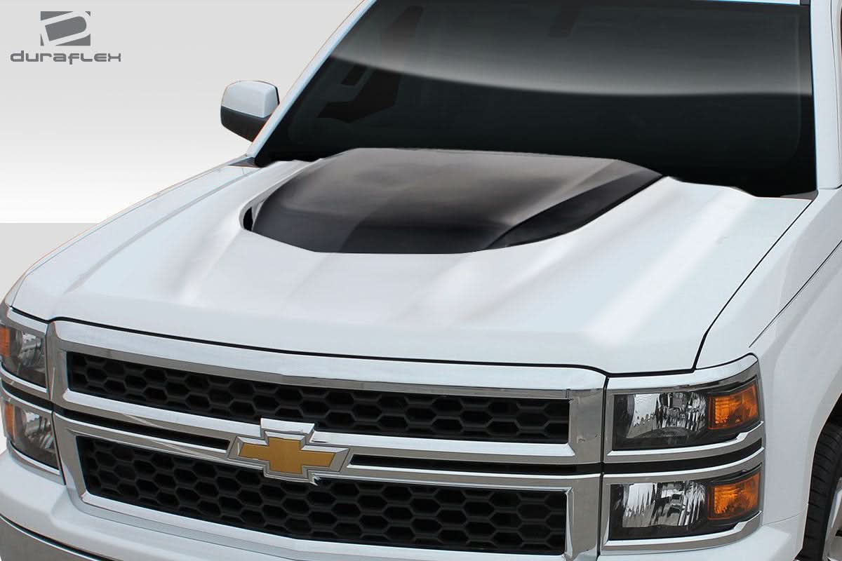 2014-2015 Chevrolet Silverado ZL1 V2 Style Hood - 1 Piece - FRP
