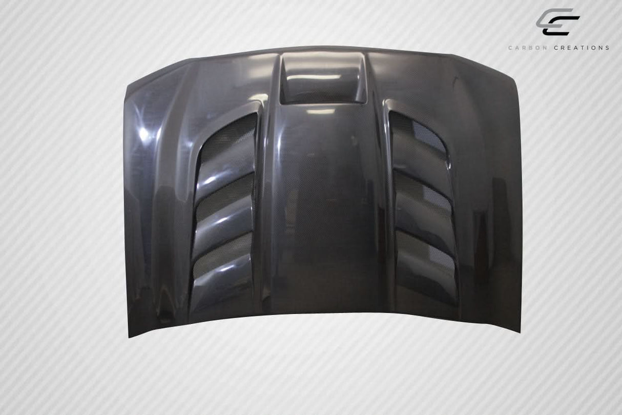 2016-2018 Chevrolet Silverado Viper Look Hood - Carbon Fiber