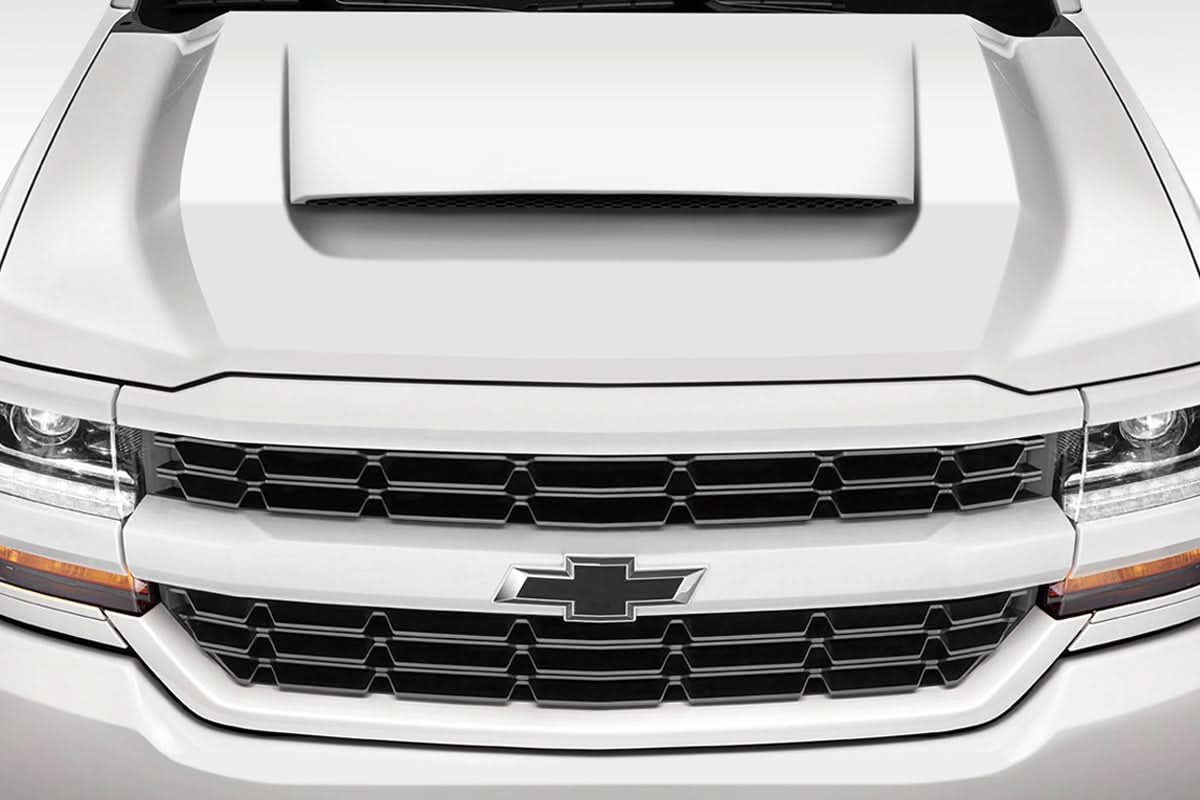 2016-2018 Chevrolet Silverado GMX Style Hood - 1 Piece - FRP