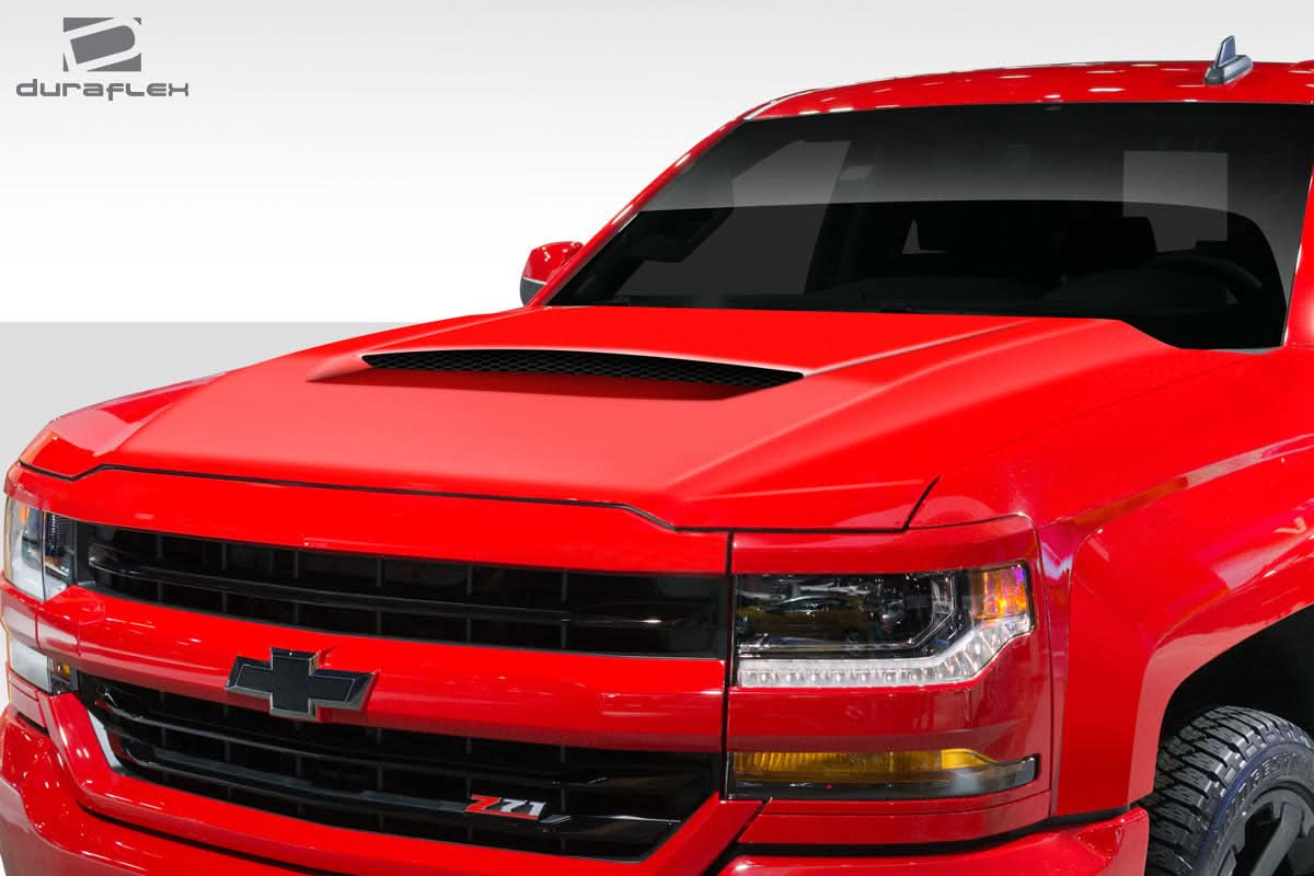 2016-2018 Chevrolet Silverado GMX Style Hood - 1 Piece - FRP