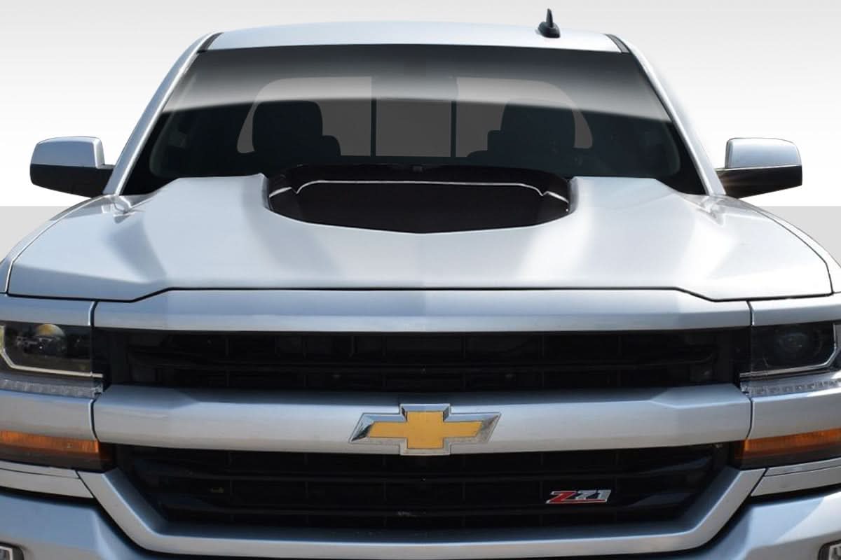 2016-2018 Chevrolet Silverado ZL1 V2 Look Hood - 1 Piece - FRP