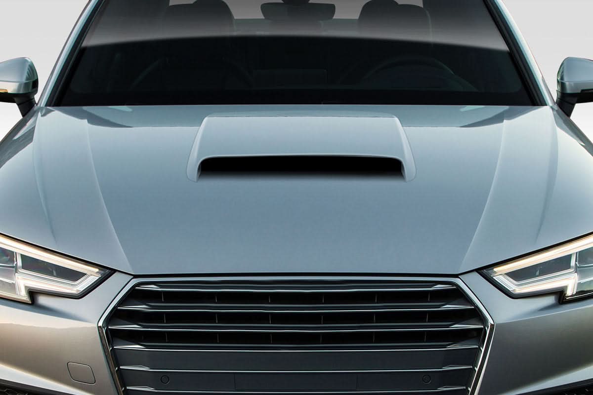 Universal Ram Air Type 9 Style Hood Scoop - 1 Piece - FRP