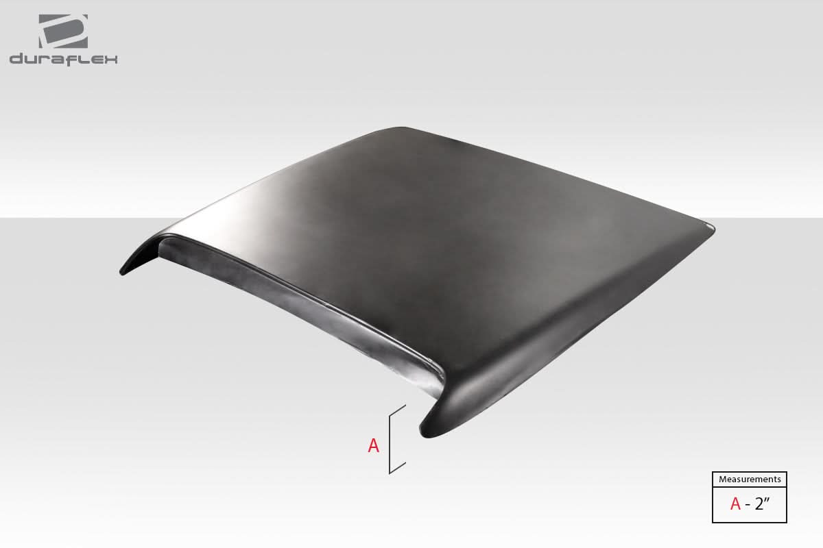 Universal Ram Air Type 9 Style Hood Scoop - 1 Piece - FRP
