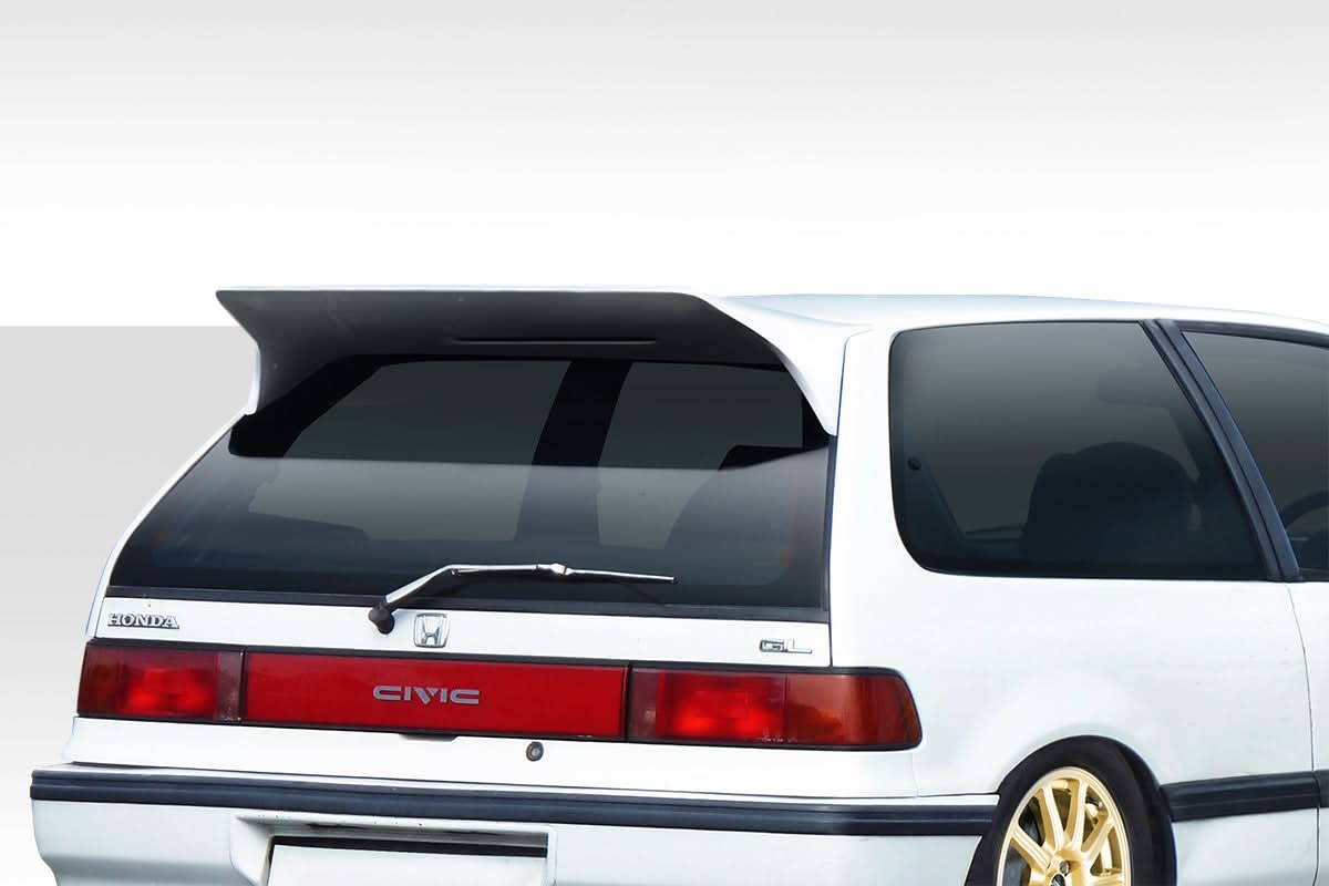 1988-1991 Honda Civic HB JS Style Wing Spoiler - 1 Piece - FRP