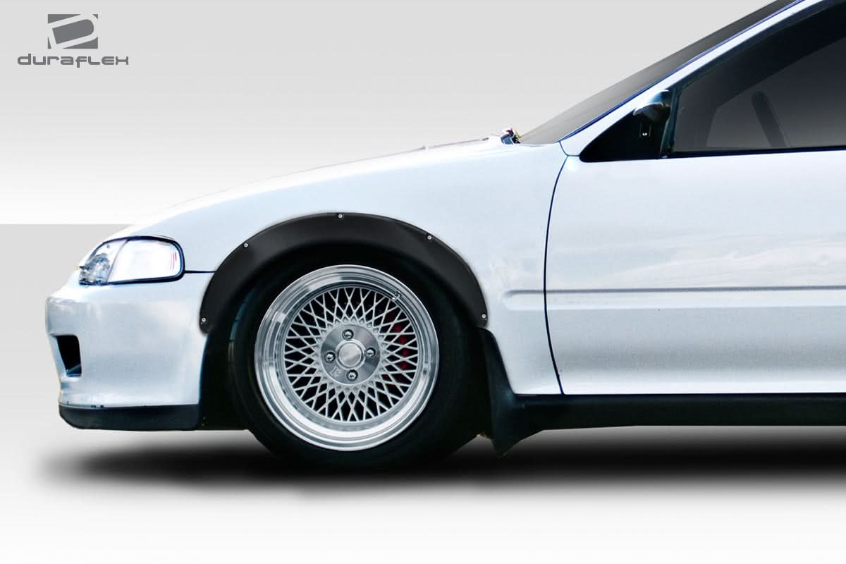 1992-1995 Honda Civic J Spec Style Fender Flares - 4 Piece - FRP