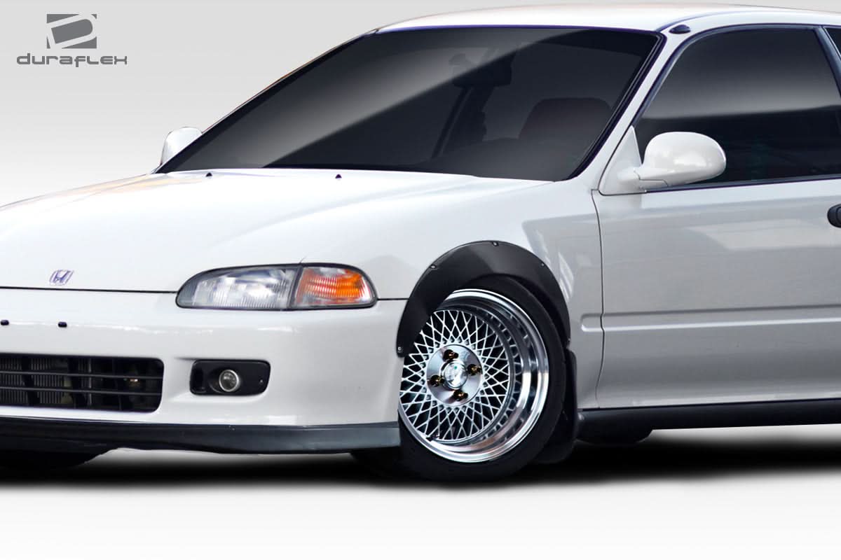 1992-1995 Honda Civic J Spec Style Fender Flares - 4 Piece - FRP
