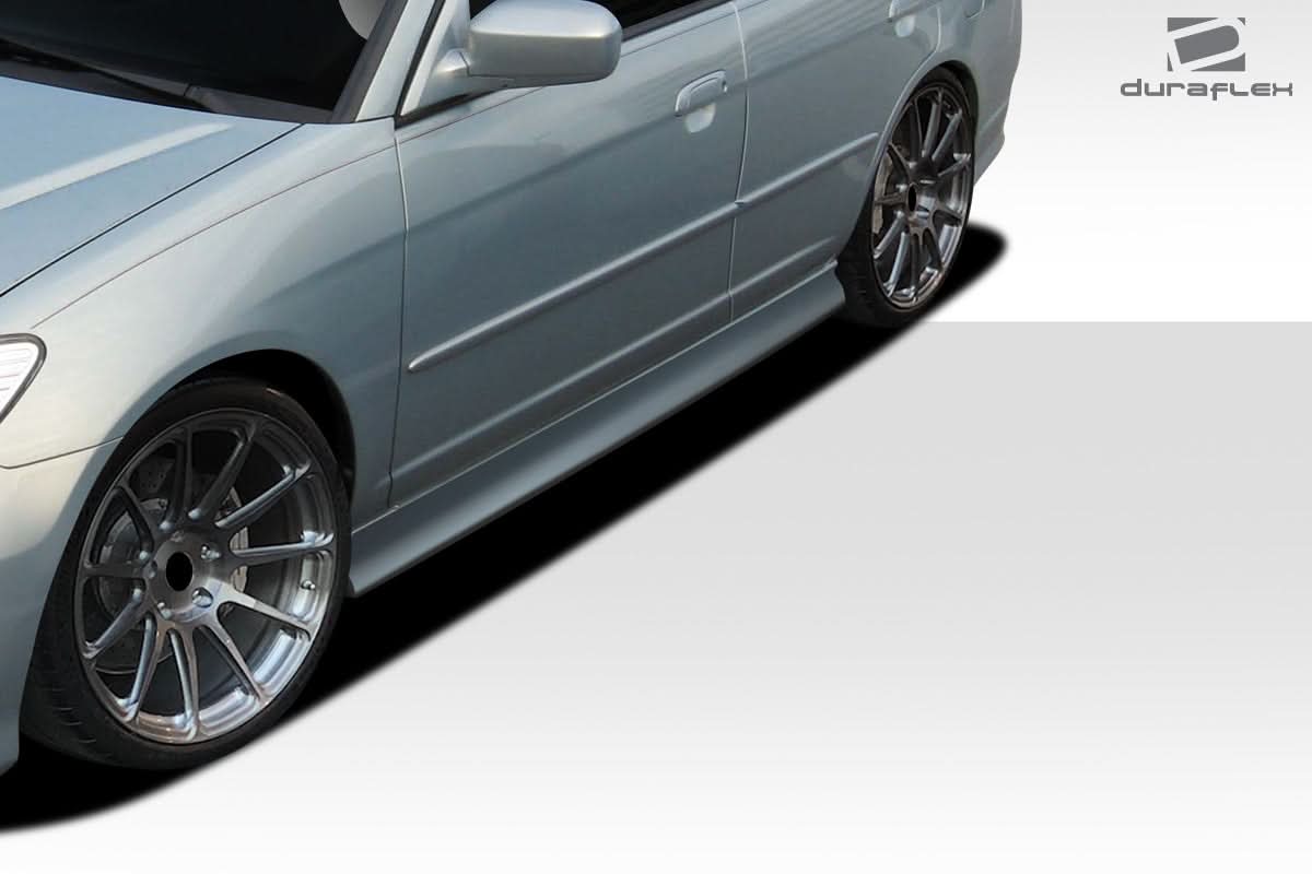 2001-2005 Honda Civic Sleek Style Side Skirts 4 Piece - FRP