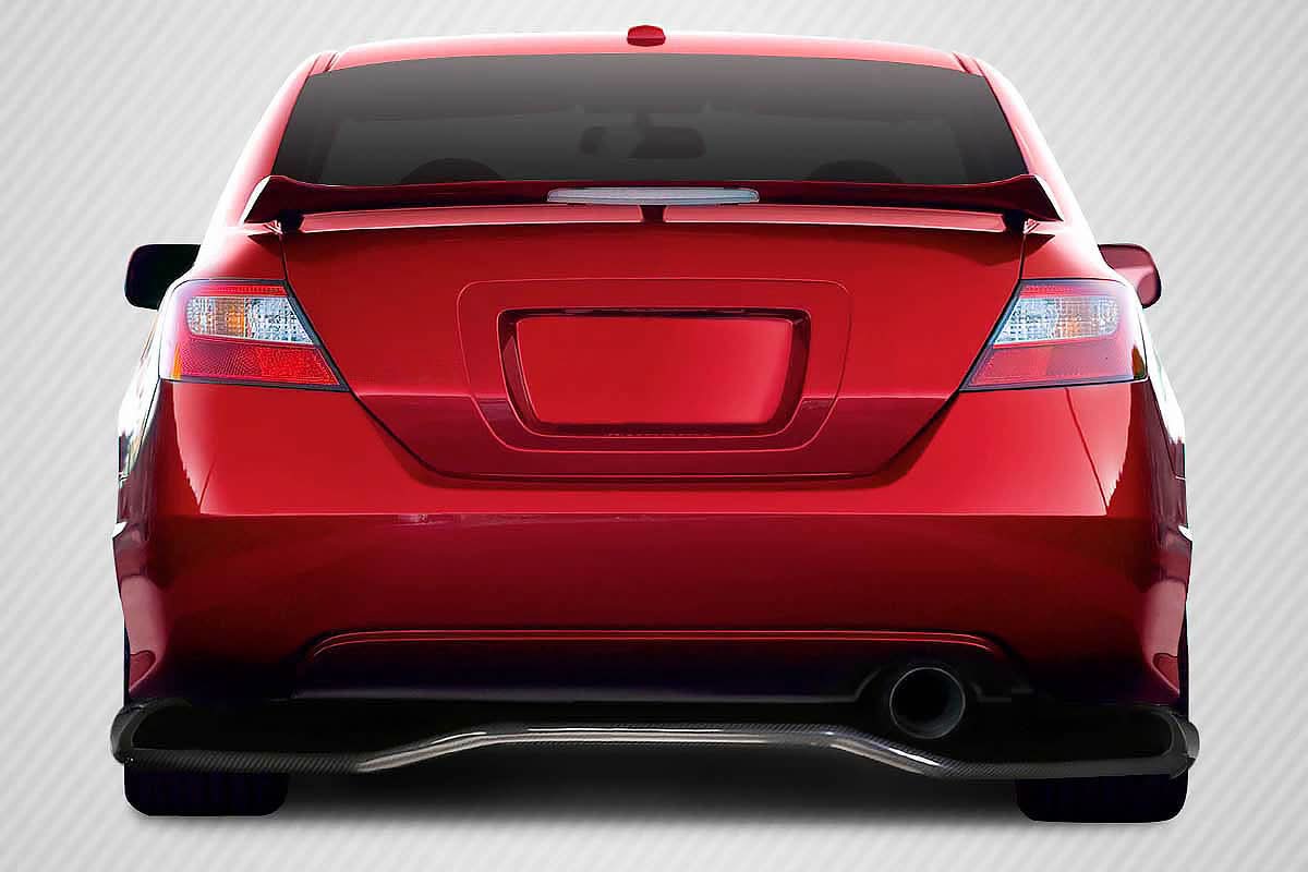 2006-2011 Honda Civic VTX Style Rear Diffuser - Carbon Fiber