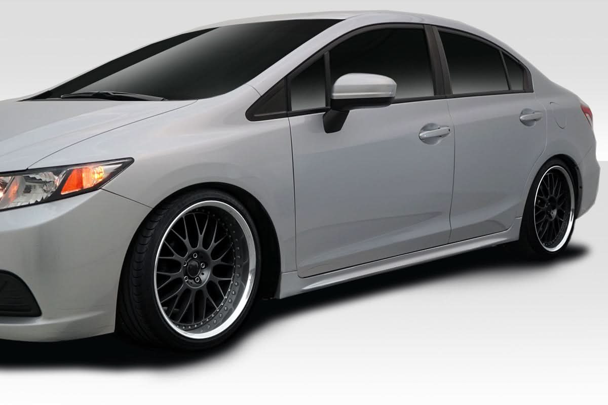 2012-2015 Honda Civic 4DR RR Style Side Skirts 2 Piece - FRP